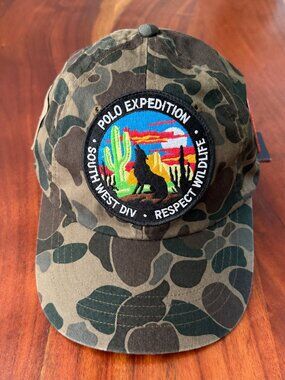 NWT POLO RALPH LAUREN 1 OF 1 CAMO SPORTSMAN RESPECT WILDLIFE SHOTGUN SHELL CAP